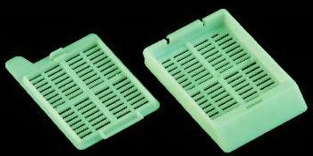 Гистологические кассеты с крышкой, зеленые, разборные (500/2000)
