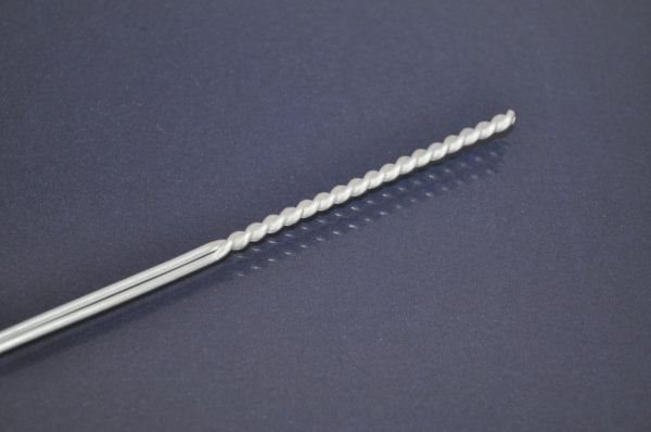 Петля алюминиевая витая, 2 мм, L-200 мм., длина витой рукоятки – 70 мм