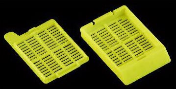 Гистологические кассеты с крышкой, желтые, разборные (500/2000)