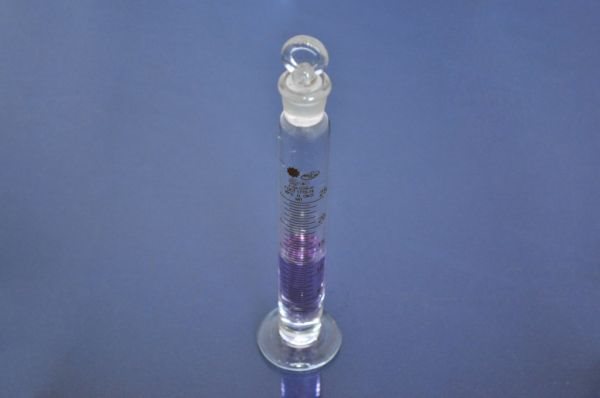 Цилиндр мерный  с притертой пробкой ПМ 2-250-2, на стеклянном основании, уп.48